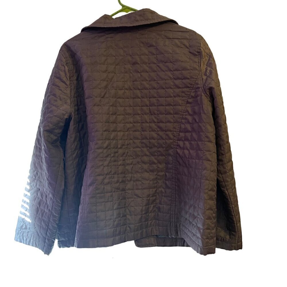 Chico's Lightweight Quilted Jacket Pockets Size 3/Large/16/18 TINY FLAW - Picture 2 of 13